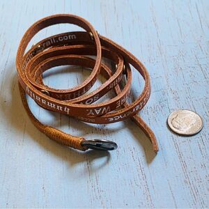 Humanity For All Leather Affirmation Wrap Bracelet